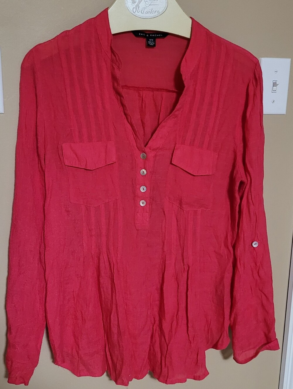 💜2 for $10💜 Bundle and save Zac & Rachel Vibrant Pink Blouse